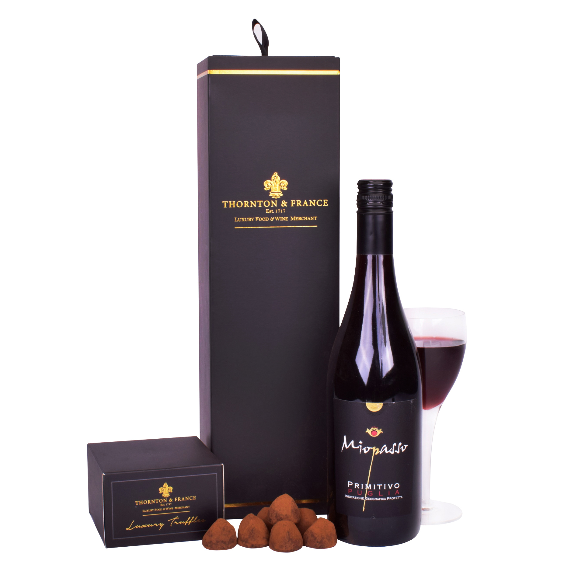 Thornton And France Red Wine And Chocolate Gift Set